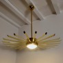IQ4433 GLASS AND BRASS SPUTNIK CHANDELIER