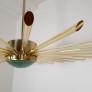 IQ4433 GLASS AND BRASS SPUTNIK CHANDELIER