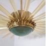 IQ4433 GLASS AND BRASS SPUTNIK CHANDELIER