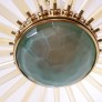 IQ4433 GLASS AND BRASS SPUTNIK CHANDELIER