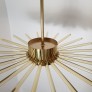 IQ4433 GLASS AND BRASS SPUTNIK CHANDELIER