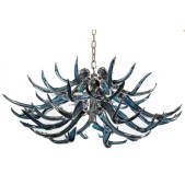 IQ4449 2 TIER 12 ANTLER CHANDELIER
