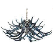 IQ4449 2 TIER 12 ANTLER CHANDELIER