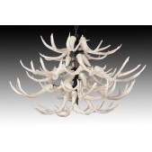 IQ4450 GLASS ANTLER CHANDELIER