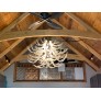 IQ4450 GLASS ANTLER CHANDELIER