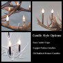 IQ4452 BRIDAL VEIL FALLS ELK ANTLER CHANDELIER