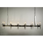 IQ4456 SPANISH DELGADO RECTANGULAR CHANDELIER