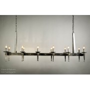 IQ4456 SPANISH DELGADO RECTANGULAR CHANDELIER