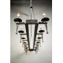 IQ4456 SPANISH DELGADO RECTANGULAR CHANDELIER