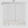 IQ4474 SOLITAIRE LINEAR CHANDELIER