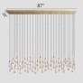 IQ4474 SOLITAIRE LINEAR CHANDELIER