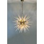 IQ4479 EXCEPTIONAL MURANO OPALINO GLASS SPUTNIK CHANDELIER 