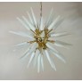IQ4479 EXCEPTIONAL MURANO OPALINO GLASS SPUTNIK CHANDELIER 
