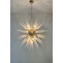 IQ4479 EXCEPTIONAL MURANO OPALINO GLASS SPUTNIK CHANDELIER 