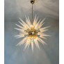 IQ4479 EXCEPTIONAL MURANO OPALINO GLASS SPUTNIK CHANDELIER 