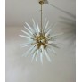 IQ4479 EXCEPTIONAL MURANO OPALINO GLASS SPUTNIK CHANDELIER 