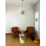 IQ4479 EXCEPTIONAL MURANO OPALINO GLASS SPUTNIK CHANDELIER 