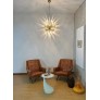 IQ4479 EXCEPTIONAL MURANO OPALINO GLASS SPUTNIK CHANDELIER 