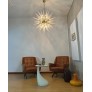 IQ4479 EXCEPTIONAL MURANO OPALINO GLASS SPUTNIK CHANDELIER 