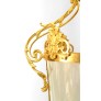 IQ4483 FRENCH LOUIS XVI STYLE GILT BRONZE HANGING LANTERN