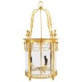 IQ4484 19TH CENTURY BRASS HALL LANTERN