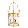 IQ4484 19TH CENTURY BRASS HALL LANTERN