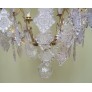 IQ4492 18TH CENTURY VENETIAN ROCOCO CRYSTAL AND BRONZE CHANDELIER