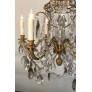 IQ4494 19TH CENTURY LOUIS XV STYLE CRYSTAL AND GILT BRONZE CHANDELIER