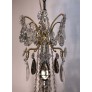IQ4494 19TH CENTURY LOUIS XV STYLE CRYSTAL AND GILT BRONZE CHANDELIER