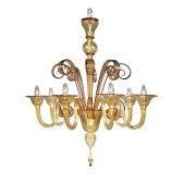 IQ4521 YELLOW TODARO CHANDELIER