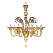IQ4521 YELLOW TODARO CHANDELIER