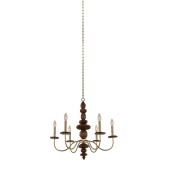 PS1476 LASSEN 6 LIGHT CHANDELIER