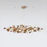 PS1546 BRASS LEAF CHANDELIER