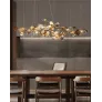 PS1546 BRASS LEAF CHANDELIER