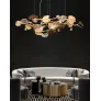 PS1546 BRASS LEAF CHANDELIER
