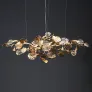 PS1546 BRASS LEAF CHANDELIER