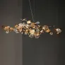 PS1546 BRASS LEAF CHANDELIER