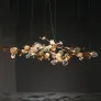 PS1546 BRASS LEAF CHANDELIER