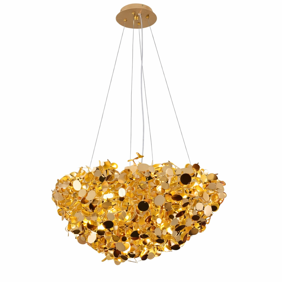 PS1700 PLUTOT ROUND PENNY CHANDELIER PS1700 PLUTOT ROUND PENNY CHANDELIER