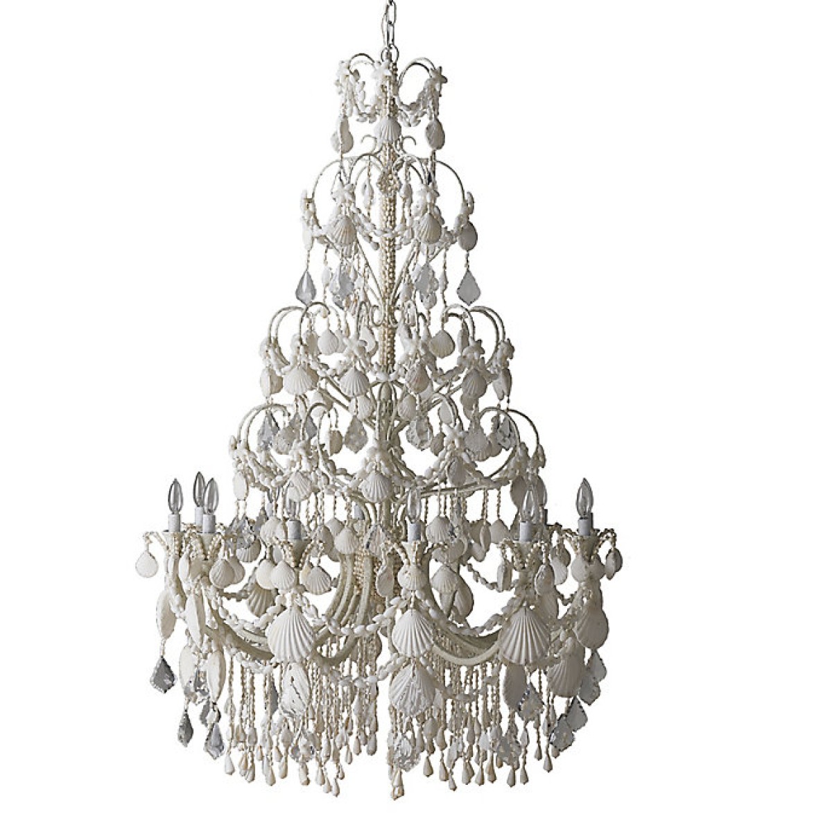 PS1713 LARGE HARBOR SHELL CHANDELIER PS1713 LARGE HARBOR SHELL CHANDELIER