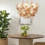 PS1717 FLORET OYSTER SHELL CHANDELIER