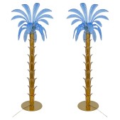PS1844 PALM TREE LAMP PAIR