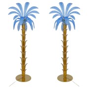 PS1844 PALM TREE LAMP PAIR
