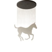 PS9001 CUSTOM HORSE CRYSTAL SCULPTURE