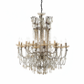 PS1486 FOIX ANTIQUED CRYSTAL CHANDELIER