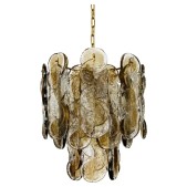 PS1508 SMOKED GLASS CITRUS CHANDELIER