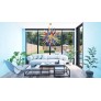 PS1519 CONTEMPORARY CHANDELIER STARBURST MULTICOLOR