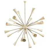 PS1560 ITALIAN DESIGN SPUTNIK BRASS CHANDELIER