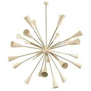 PS1560 ITALIAN DESIGN SPUTNIK BRASS CHANDELIER