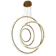 PS1648 ROCK CRYSTAL BRASS CIRCLES LIGHT